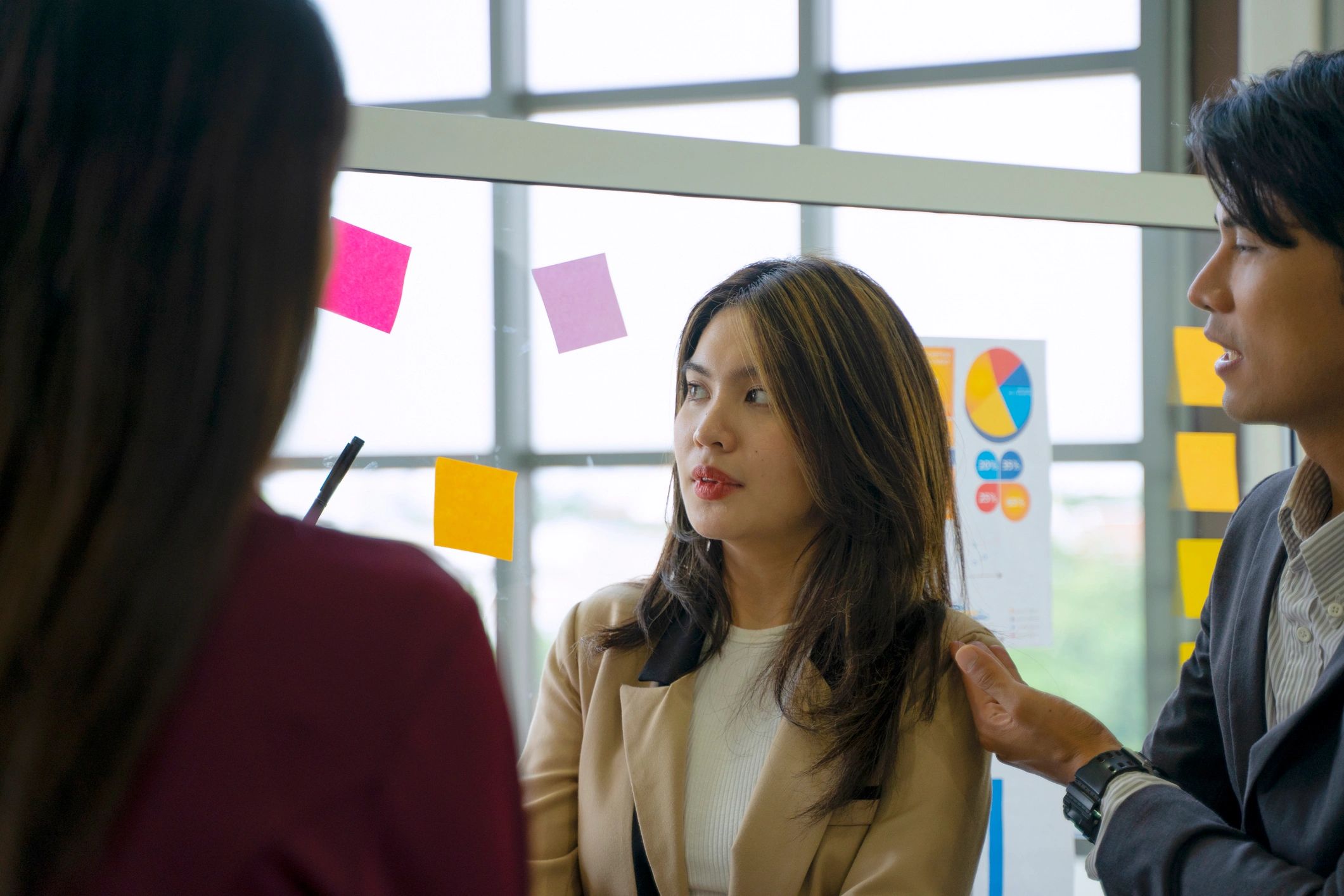 Professional business team in a meeting room